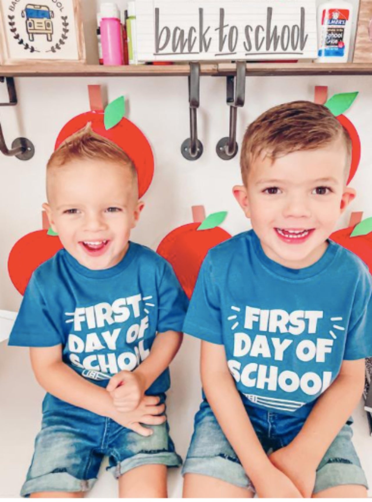 Sweet Wink Boys Blue FIRST DAY OF SCHOOL S/S Shirt | HONEYPIEKIDS 