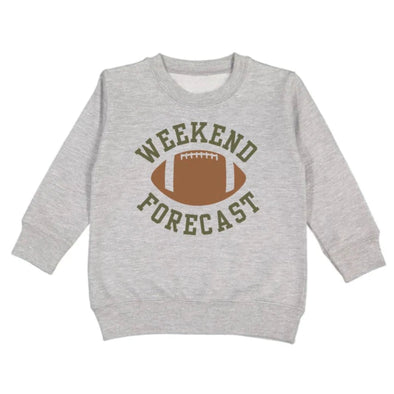 HONEYPIEKIDS | Sweet Wink Boys Grey WEEKEND FORECAST Football Sweatshirt