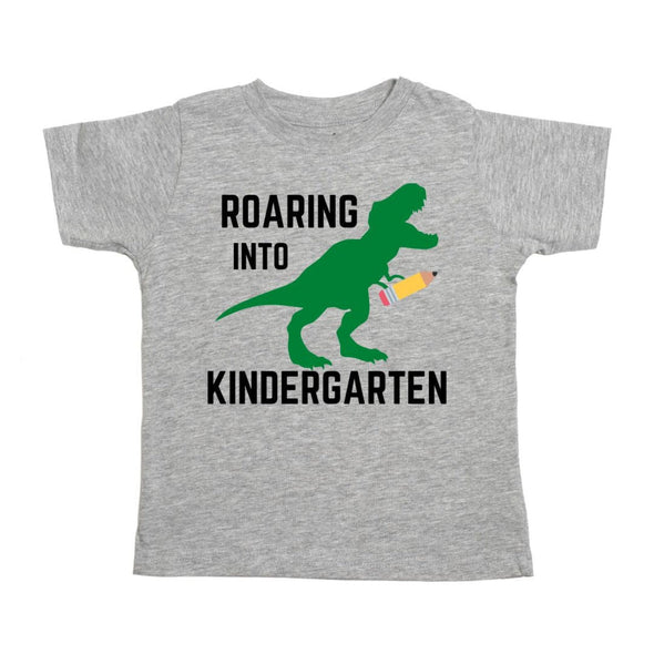 HONEYPIEKIDS | Sweet Wink Boys Roaring Into KINDERGARTEN Dinosaur Shirt