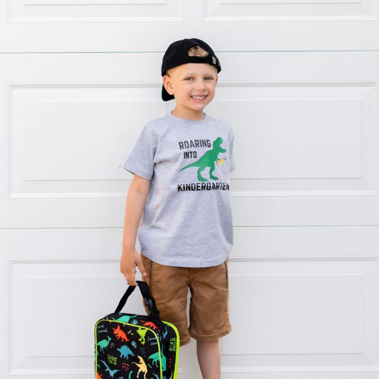 Sweet Wink Boys Roaring Into KINDERGARTEN Dinosaur Shirt | HONEYPIEKIDS 