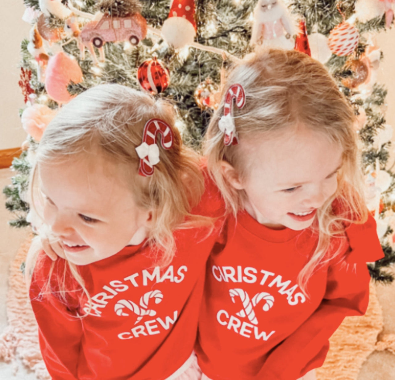 Sweet Wink Girls Candy Cane Hair Clip | HONEYPIEKIDS 