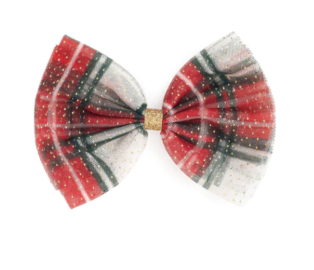 Sweet Wink Girls Christmas Plaid Hair Bow Clip | HONEYPIEKIDS 