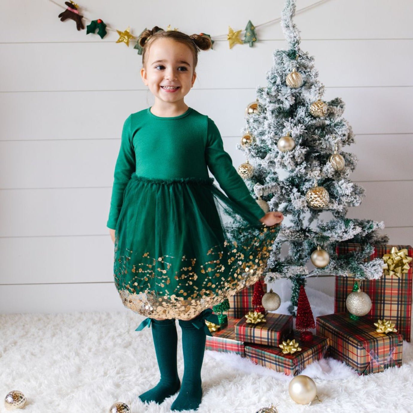 Emerald Sequin Long Sleeve Tutu Dress 2T Emerald Sequin Long Sleeve Tutu Dress 2T