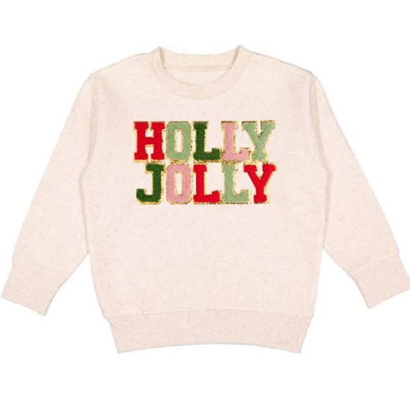 HONEYPIEKIDS | Sweet Wink Girls HOLY JOLLY Holiday Sweatshirt