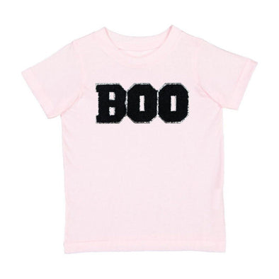 HONEYPIEKIDS | Sweet Wink Girls Pink BOO Patch Halloween S/S Shirt