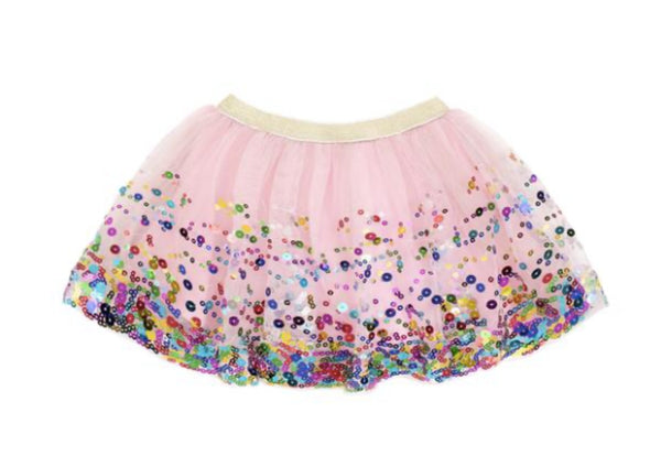 Sweet Wink Girls Pink Confetti Tutu Skirt | HONEYPIEKIDS | Kids Boutique Clothing