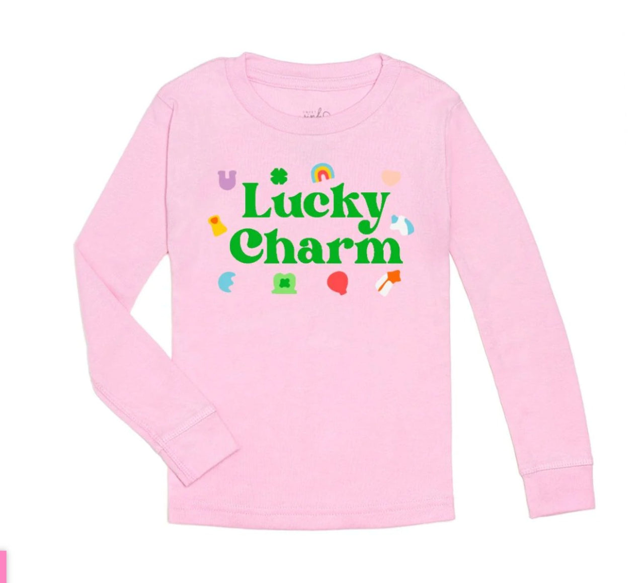 Sweet Wink Girls Pink L/S LUCKY CHARM St Patricks Day Shirt | HONEYPIEKIDS 