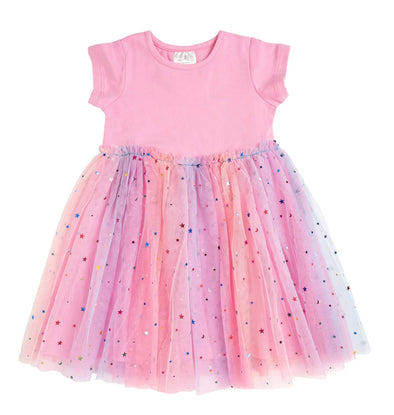 Sweet Wink Girls Pink Magical Stars Tutu Dress | HONEYPIEKIDS | Kids Boutique Clothing