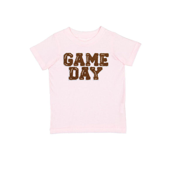 HONEYPIEKIDS | Sweet Wink Girls Pink S/S GAME DAY Patch Shirt