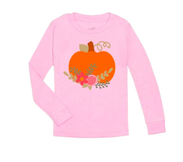 Sweet Wink Girls Pumpkin Flower L/S Shirt | HONEYPIEKIDS | Kids Boutique Clothing