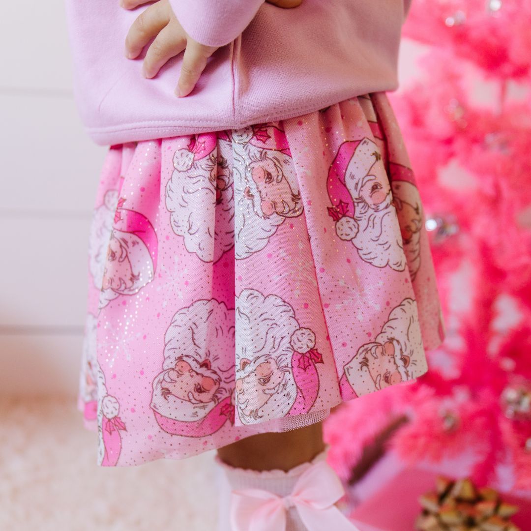 Sweet Wink Girls Retro Santa Christmas Tutu Skirt | HONEYPIEKIDS 