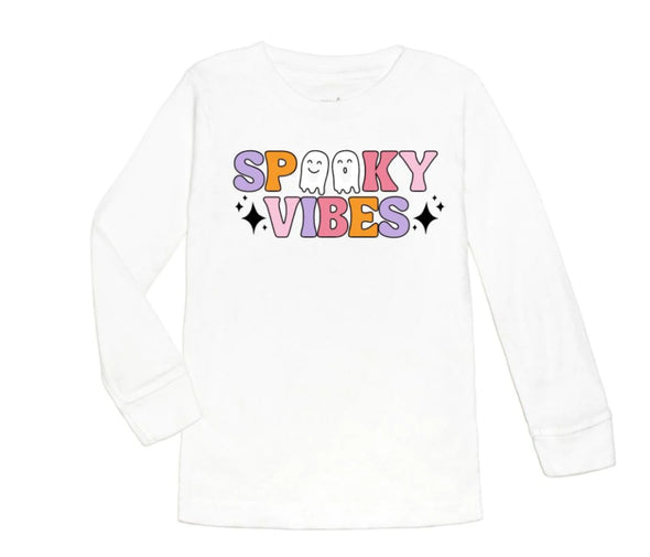 HONEYPIEKIDS | Sweet Wink Girls SPOOKY VIBES Halloween L/S Shirt