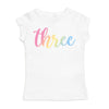 Sweet Wink Girls White BIRTHDAY AGE S/S Shirt - One to Three | HONEYPIEKIDS | Kids Boutique Clothing