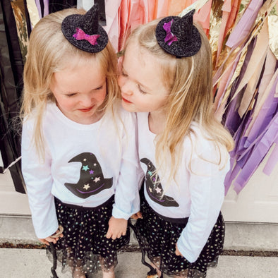 Sweet Wink Halloween Mystical Witch Hat Hair Clip | HONEYPIEKIDS | Kids Boutique Clothing