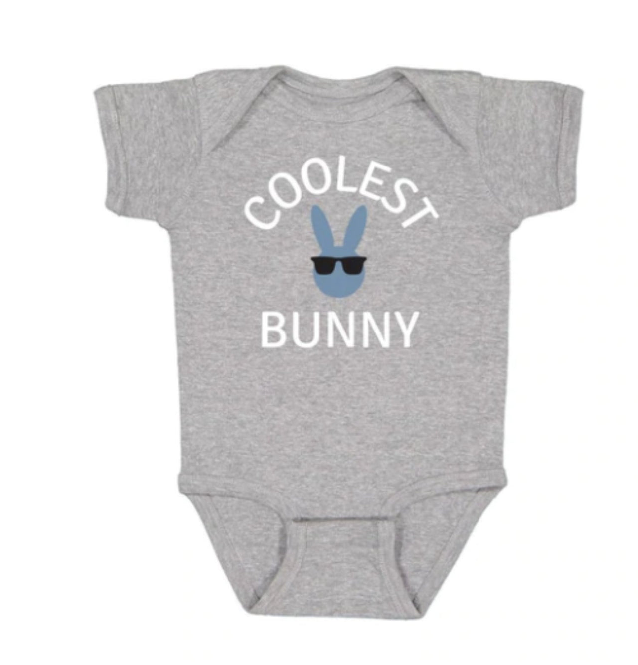 Sweet Wink INFANT BOYS Grey COOLEST BUNNY S/S Bodysuit | HONEYPIEKIDS 