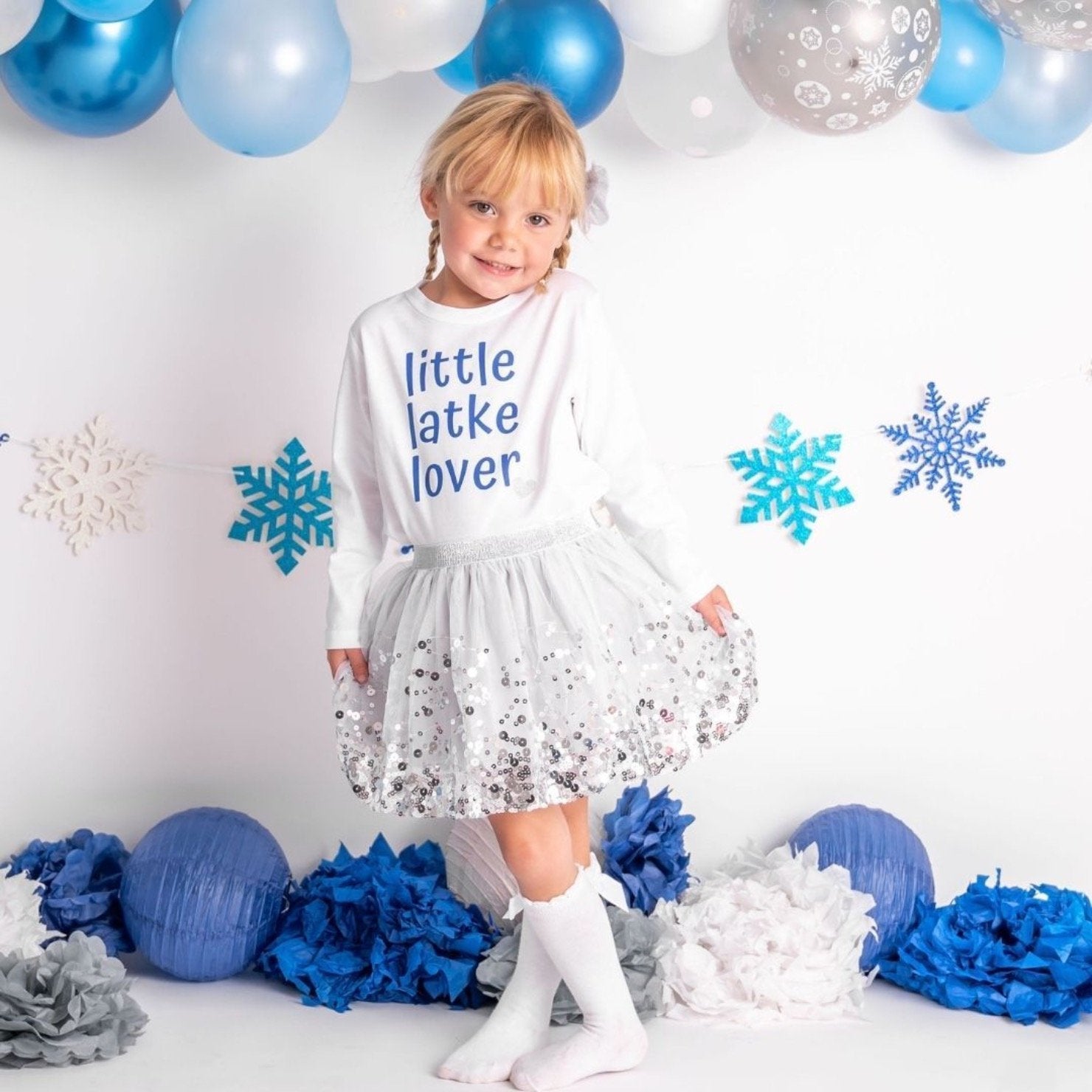 Sweet Wink Infant to Youth Girls Silver Sequin Tutu Skirt | HONEYPIEKIDS 