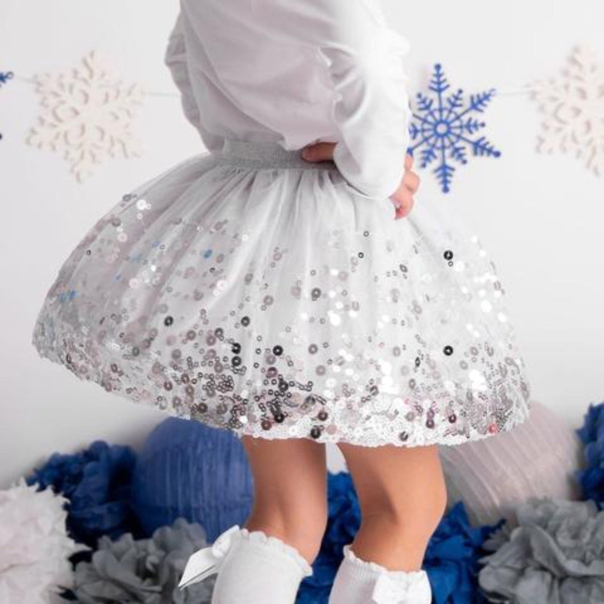 Ensemble Tutu + Leggings Jona Michelle - Argenté Et Pailleté - Fille - Neuf Avec étiquettes