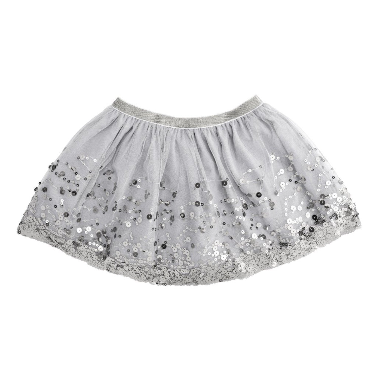 Sweet Wink Infant to Youth Girls Silver Sequin Tutu Skirt | HONEYPIEKIDS 