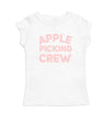 Sweet Wink White and Pink Apple Picking Crew S/S Shirt | HONEYPIEKIDS | Kids Boutique Clothing