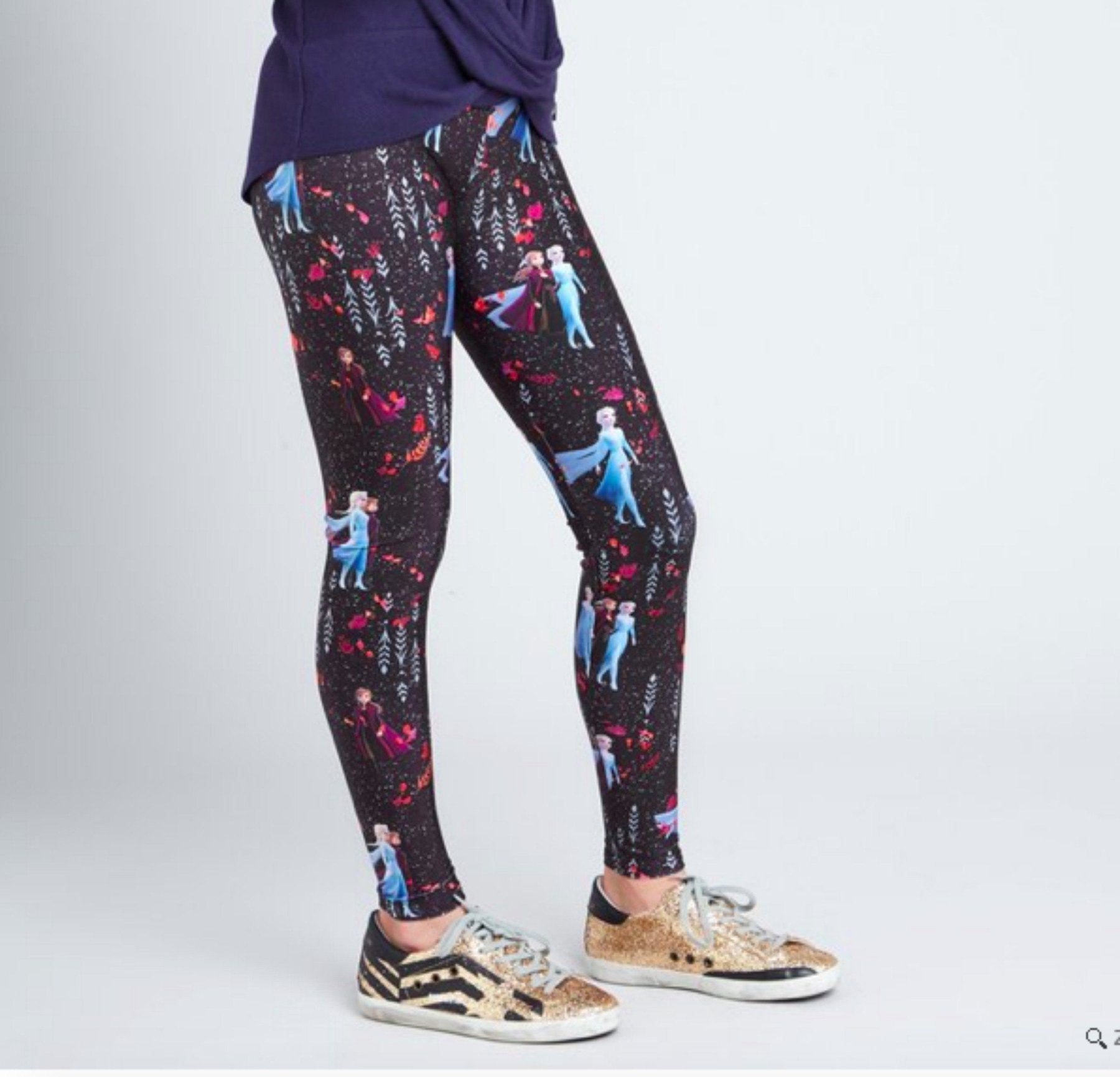 Terez Girls Disney Frozen 2 Anna and Elsa Magical Journey Leggings | HONEYPIEKIDS 