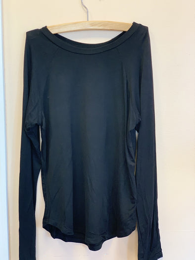 Terez Girls Solid Black Long Sleeve Crewneck | HONEYPIEKIDS | Kids Boutique Clothing