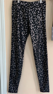 Terez Girls The Grinch Black & Silver Foil  Leggings | HONEYPIEKIDS 