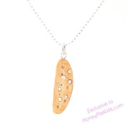 Tiny Hands Almond Scented Italian Biscotti Necklace | HONEYPIEKIDS 