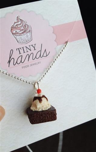 Tiny Hands Scented Brownie Sunday Necklace | HONEYPIEKIDS 