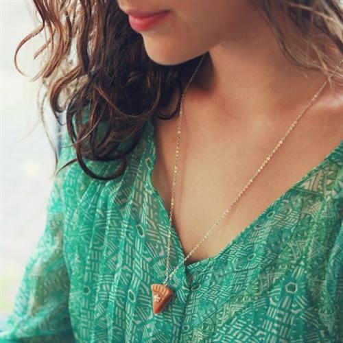 Tiny Hands Scented Pumpkin Pie Necklace | HONEYPIEKIDS 