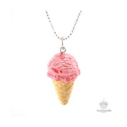 Tiny Hands Scented Strawberry Ice Cream Necklace | HONEYPIEKIDS 