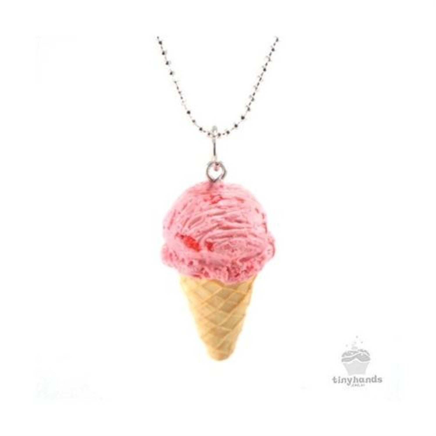 Tiny Hands Scented Strawberry Ice Cream Necklace | HONEYPIEKIDS 