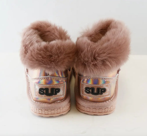 Doe a Dear PINK Rhinestone & Pearl Toddler Girls Boots | HONEYPIEKIDS | Kids Boutique 