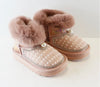 Doe a Dear PINK Rhinestone & Pearl Toddler Girls Boots | HONEYPIEKIDS | Kids Boutique