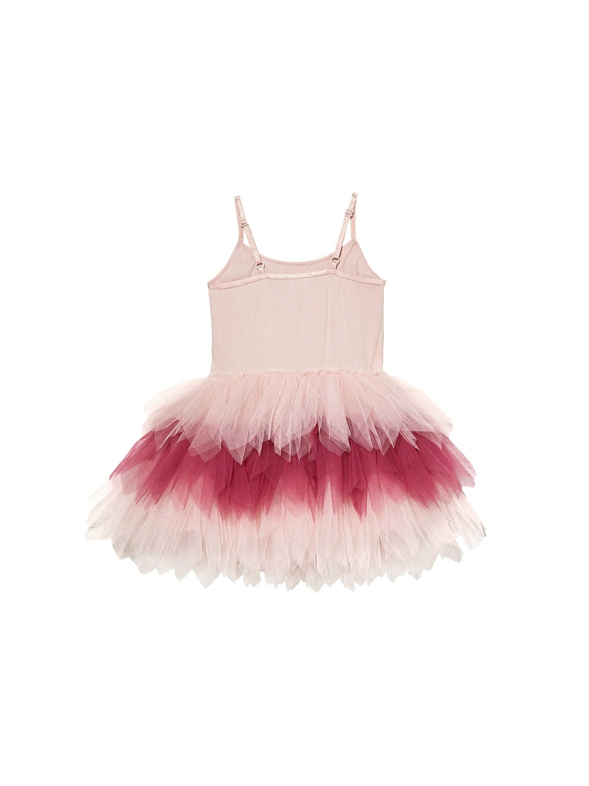 open lace back dress Sleeveless Floral Dip Hem Dress in Pink