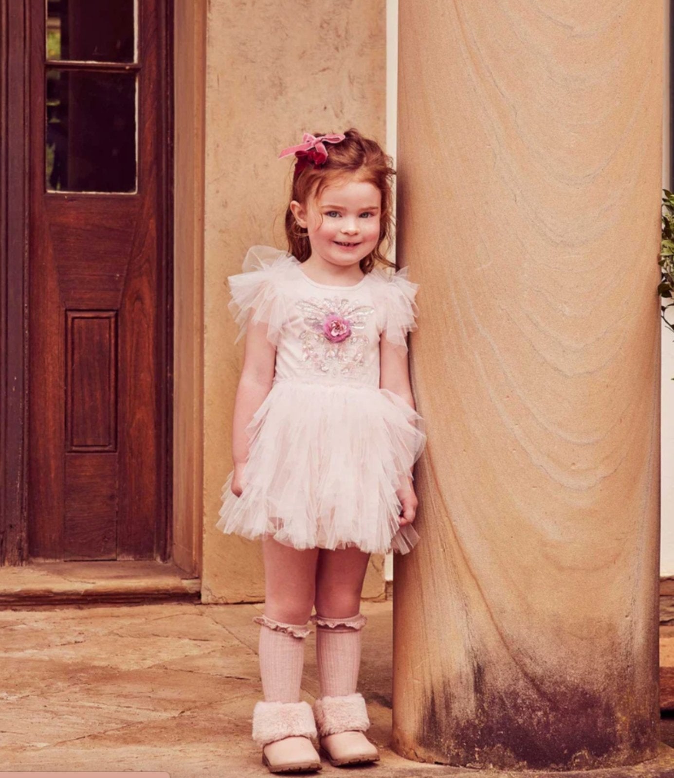 Tutu Du Monde Baby English Rose Tutu Dress | HONEYPIEKIDS 