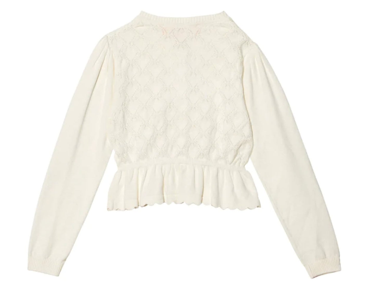 Tutu Du Monde Baby Montreal Cardigan In Milk | HONEYPIEKIDS 