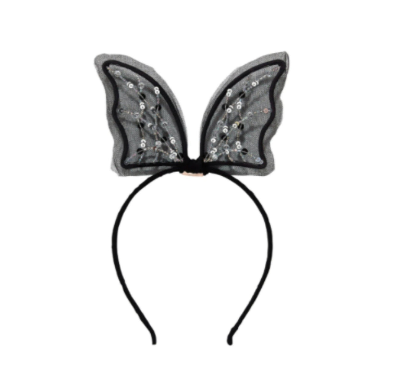 Tutu Du Monde Halloween Crowned Web Headband In Black | HONEYPIEKIDS 
