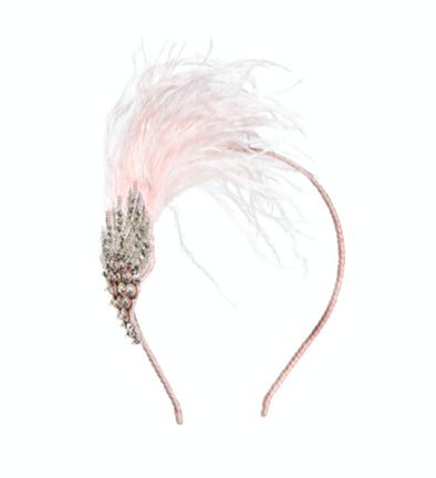 Tutu Du Monde Fantail Headband In Porcelain Pink | HONEYPIEKIDS | Kids Boutique Clothing