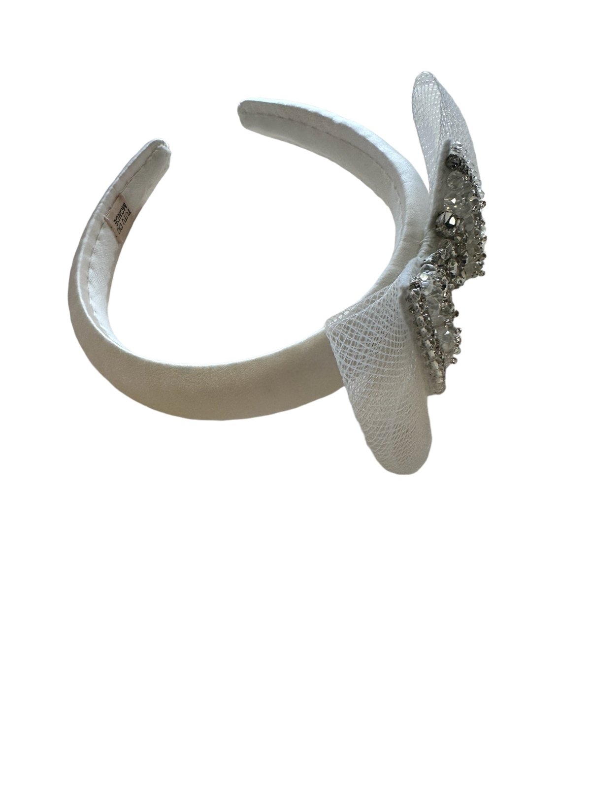 Tutu Du Monde Gem Bow Hair Band In Milk | HONEYPIEKIDS 
