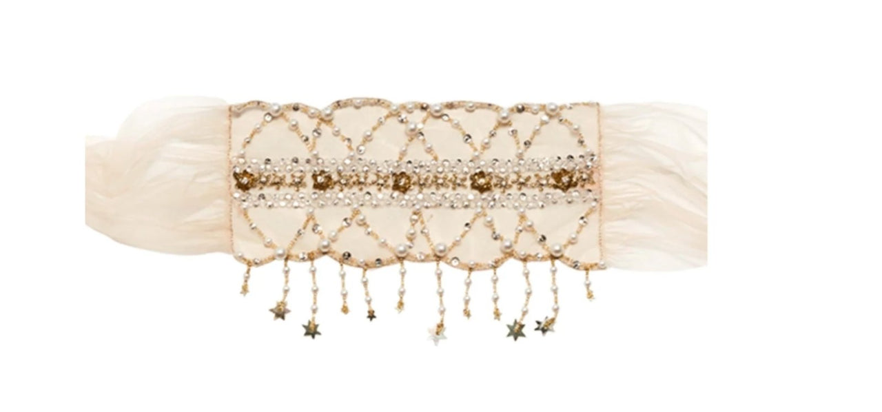 Tutu Du Monde Girls Holiday Freya Fringed Headwrap Headband | HONEYPIEKIDS 