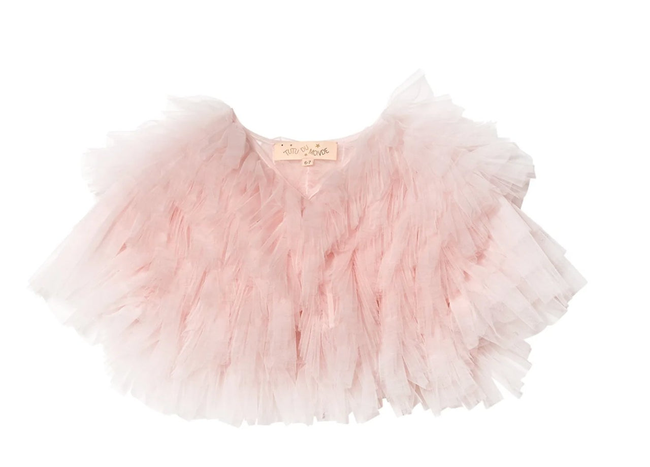 Tutu Du Monde Girls Holiday Pink Mallow Shrug | HONEYPIEKIDS 
