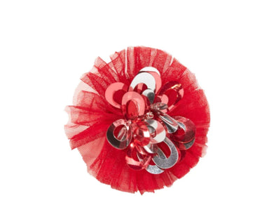 Tutu Du Monde Girls Red Winter Bloom Hairclip | HONEYPIEKIDS | Kids Boutique Clothing