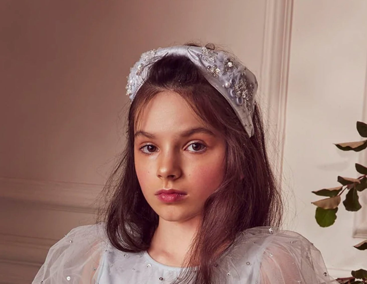 Tutu Du Monde Girls Wanderlust Headband In Silverlite | HONEYPIEKIDS 