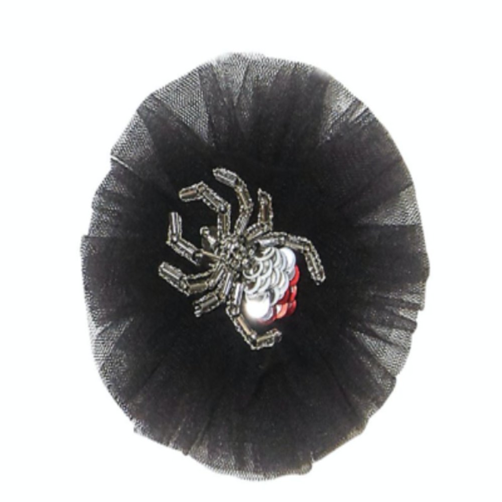 Tutu Du Monde Halloween Spooky Spider Black Hairclip | HONEYPIEKIDS 