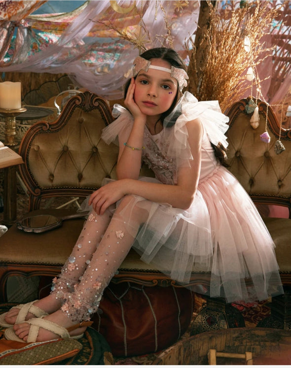 Tutu Du Monde Rising Star Leggings In Porcelain Pink | HONEYPIEKIDS | Kids Boutique Clothing