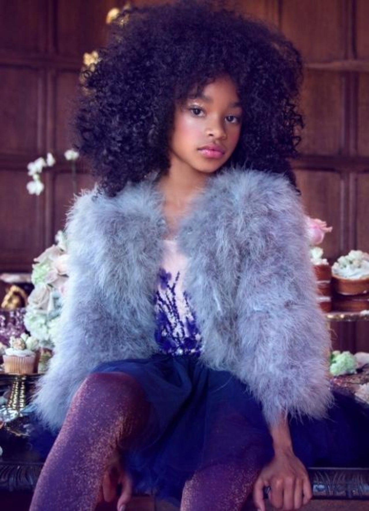 Tutu Du Monde Silver Evija Marabou Jacket | HONEYPIEKIDS 