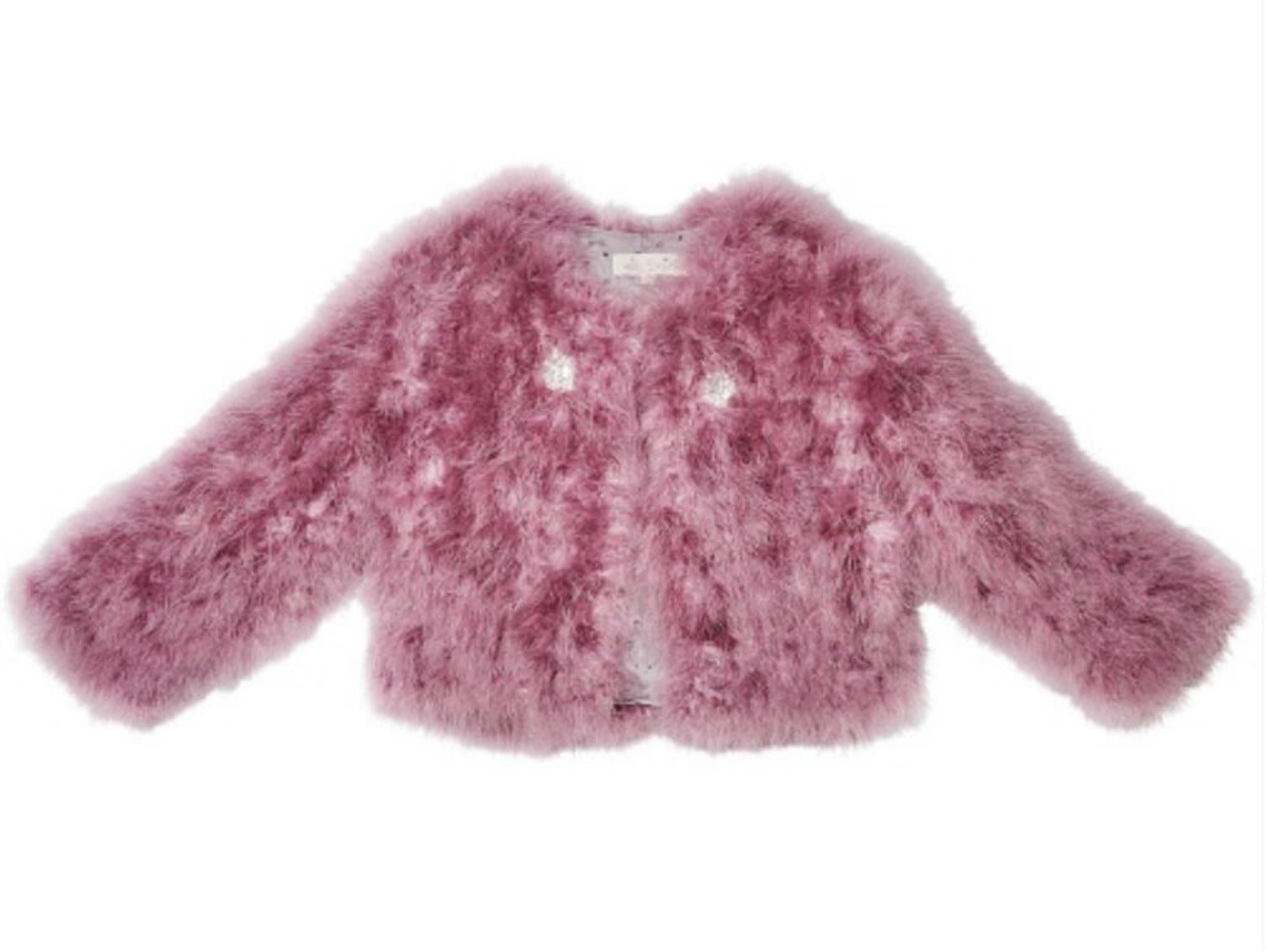 Tutu Du Monde Winter's Fire Orchid Pink Marabout Jacket | HONEYPIEKIDS 