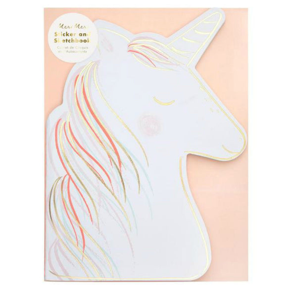 Meri Meri Unicorn Sketch Book with Stickers | HONEYPIEKIDS | Kids Boutique Clothing