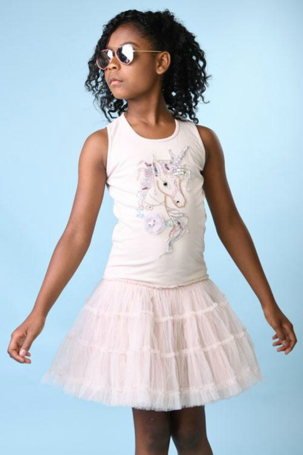 Ooh! La,La! Couture Infant & Toddler Sleeveless Pink Magical Unicorn Tutu Dress | HONEYPIEKIDS | Kids Boutique Clothing