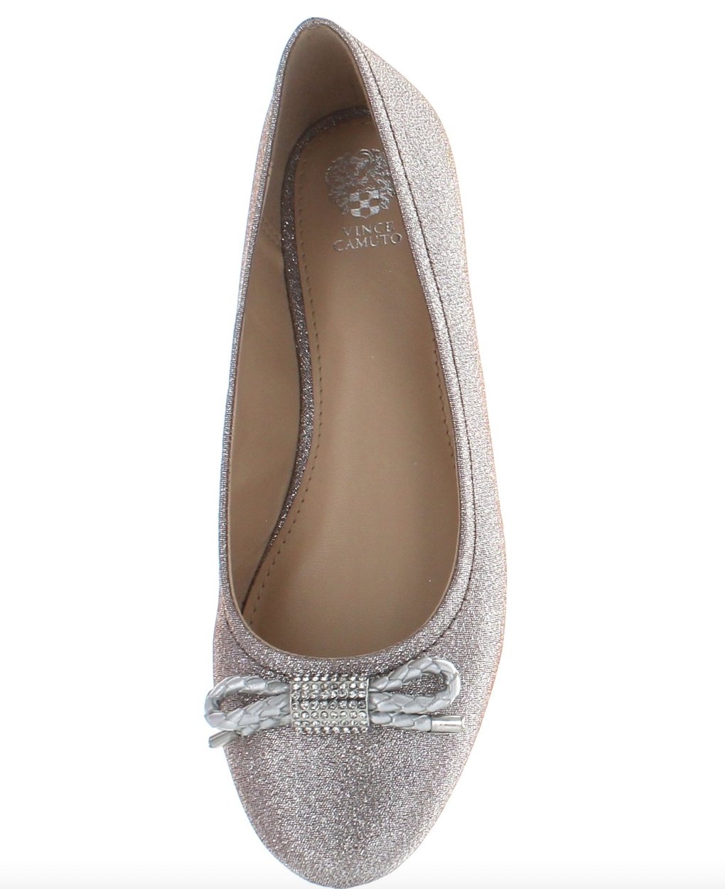 Vince Camuto Girls Penelope Iridescent Silver Dress Shoes | HONEYPIEKIDS 